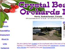 Tablet Screenshot of crystalbeachorchards.ca